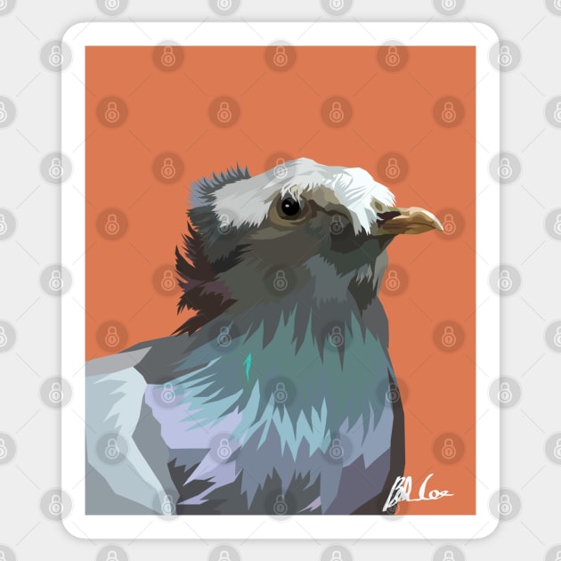 Gloomy Teen Pigeon Sticker by BattleBirdProductions